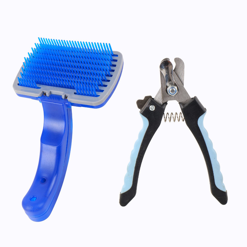 Regiis Pet Grooming Set of 2 ( Nail clipper + Flea Comb ) Grinder Nail Clipper(For Dog)