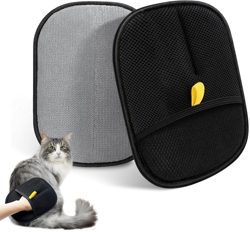 Jaaro Pet Hair Remover Gloves 5 Finger Electrostatic Grooming Gloves Grooming Gloves for Dog & Cat(Multicolor, Fits All)