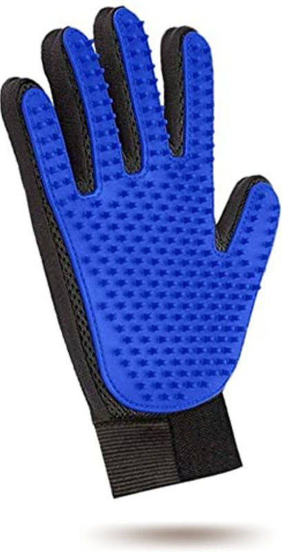 Flickpick Pet Brush Grooming Gloves for Dog, Cat, Dog & Cat, Horse(Blue, Green, Pink, Red, Fits All)