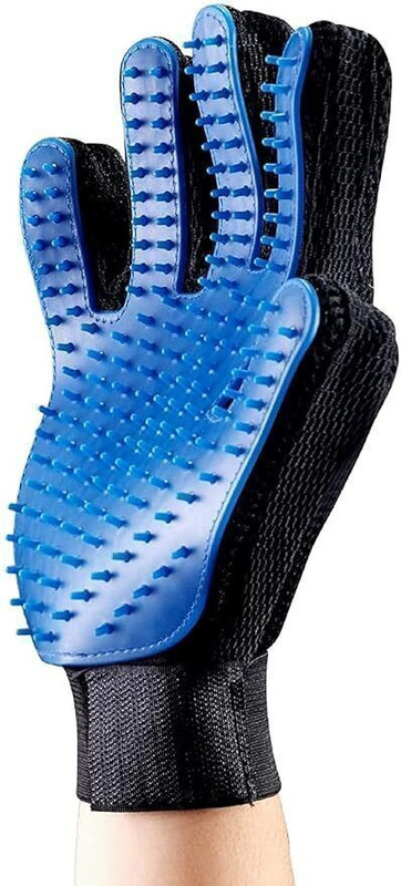 Home Bargains Medical Grade Silicone Pet Hair Remover Glove Grooming Gloves for Dog, Cat, Rabbit, Monkey(Multicolor, Fits All)