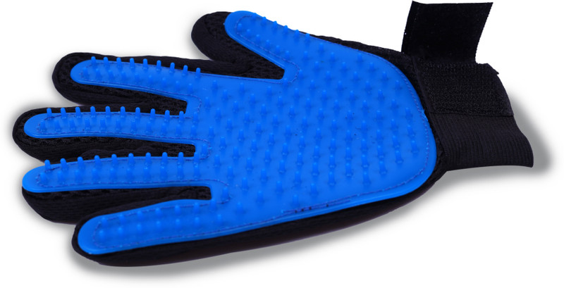 BREECEE PET GLOVE 1 Grooming Gloves for Dog & Cat, Guinea Pig, Rabbit(Black, Blue, Fits All)