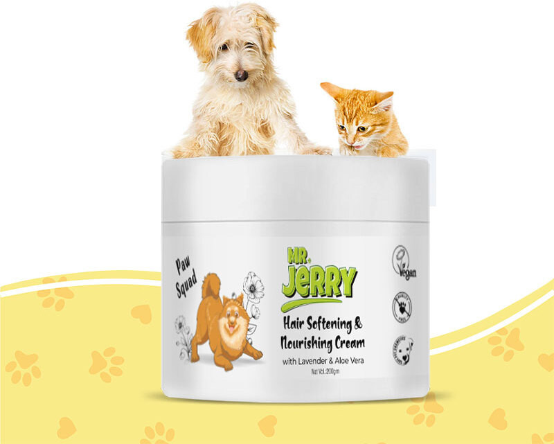 MR. JERRY Hair Softening & Nourishing Cream Lavender with Aloevera Pet Hair Styling(200 ml)