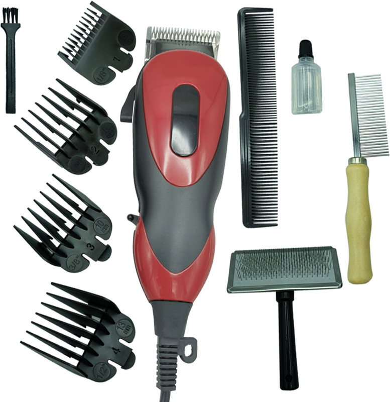 SEEGATE High quality corded electric Pet hair Clipper waterproof trimmer Red, Black Pet Hair Trimmer