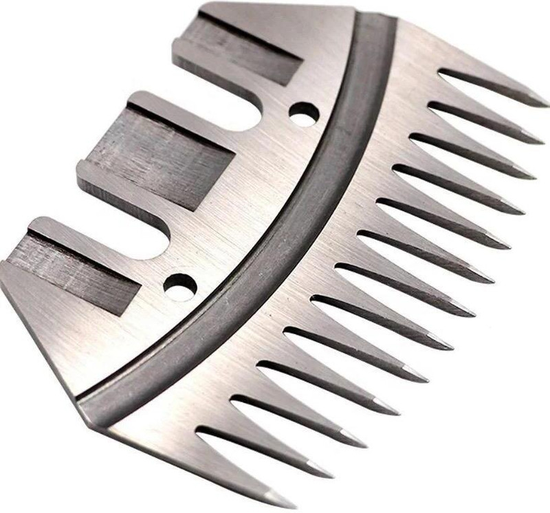 SHAKYA GREEN Sheep Clipper Blade ( 13Teeth + 4 Teeth Straight ) Silver Pet Hair Trimmer