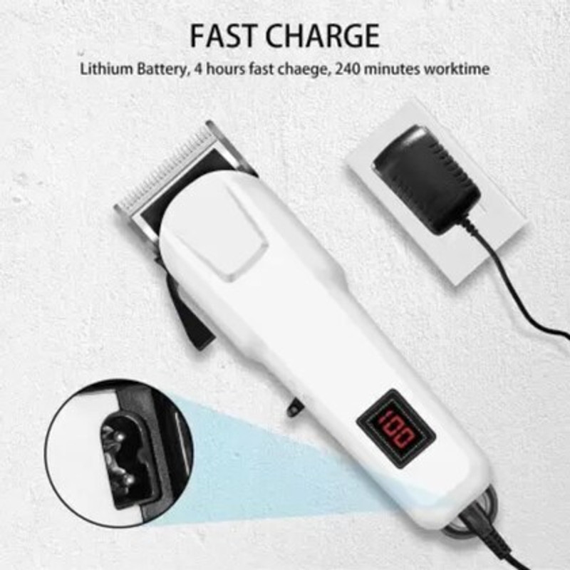 JEQUL W Pet Hair Trimmer, Black Pet Hair Trimmer For Dog-Cat -Rabit White Pet Hair Trimmer