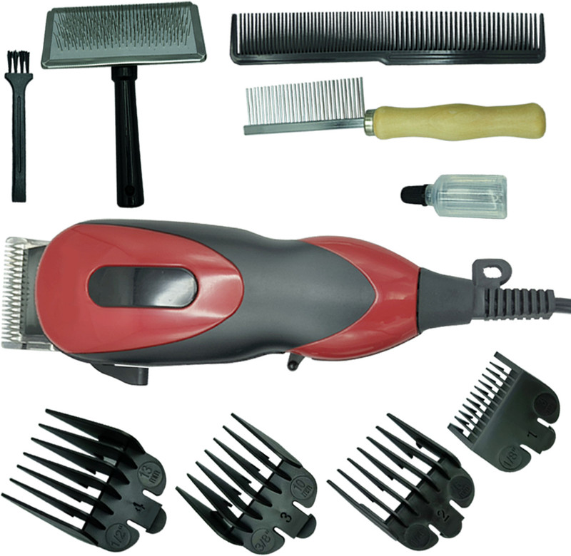 SEEGATE New High power long lasting stainless steel blade dog hair trimmer Red, Black Pet Hair Trimmer