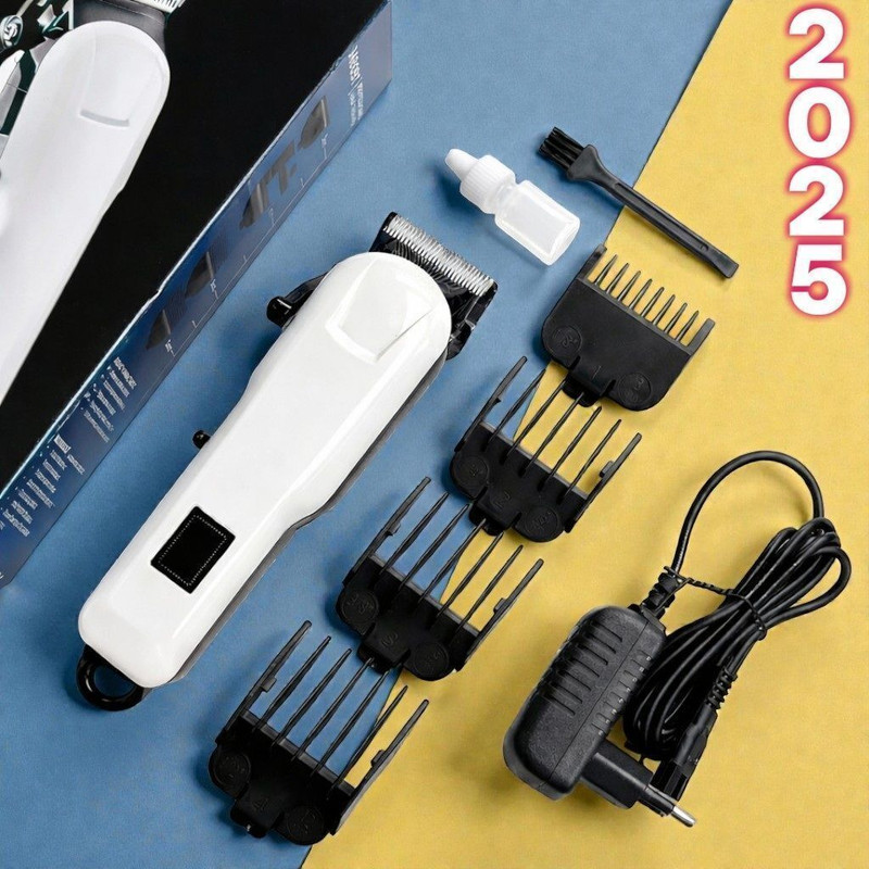 Xoxo X187 Salon-Style Beard Trimmer for Men – Smooth & Safe Trim For pets F-142 White Pet Hair Trimmer