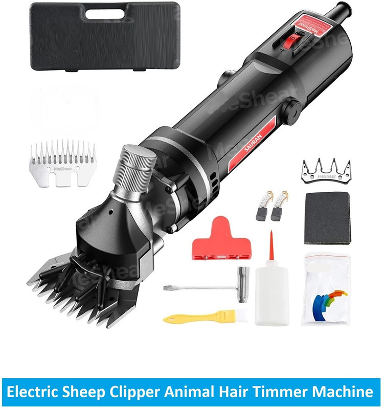 Sauran Electric Sheep Clipper Animal Timmer Hair Cutting Machine (ANT6) Black Pet Hair Trimmer