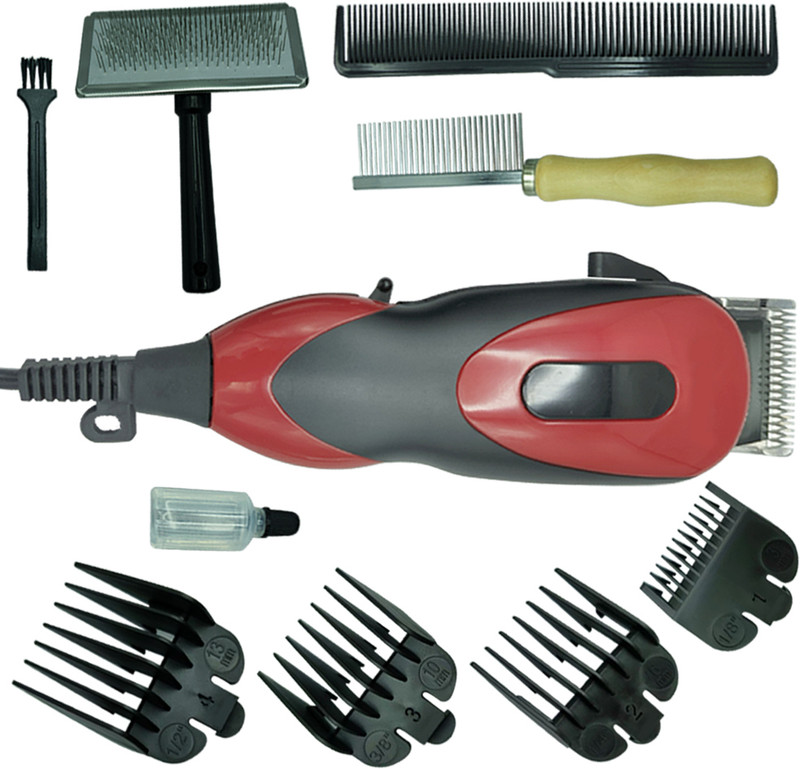 SEEGATE New Heavy duty electric corded most powerful wired animal for pet trimmer Red, Black Pet Hair Trimmer
