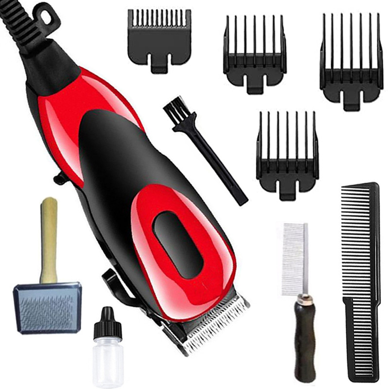 SEEGATE Professional Electric heavy duty dog hair clipper cat cutter grooming animal Red, Black Pet Hair Trimmer