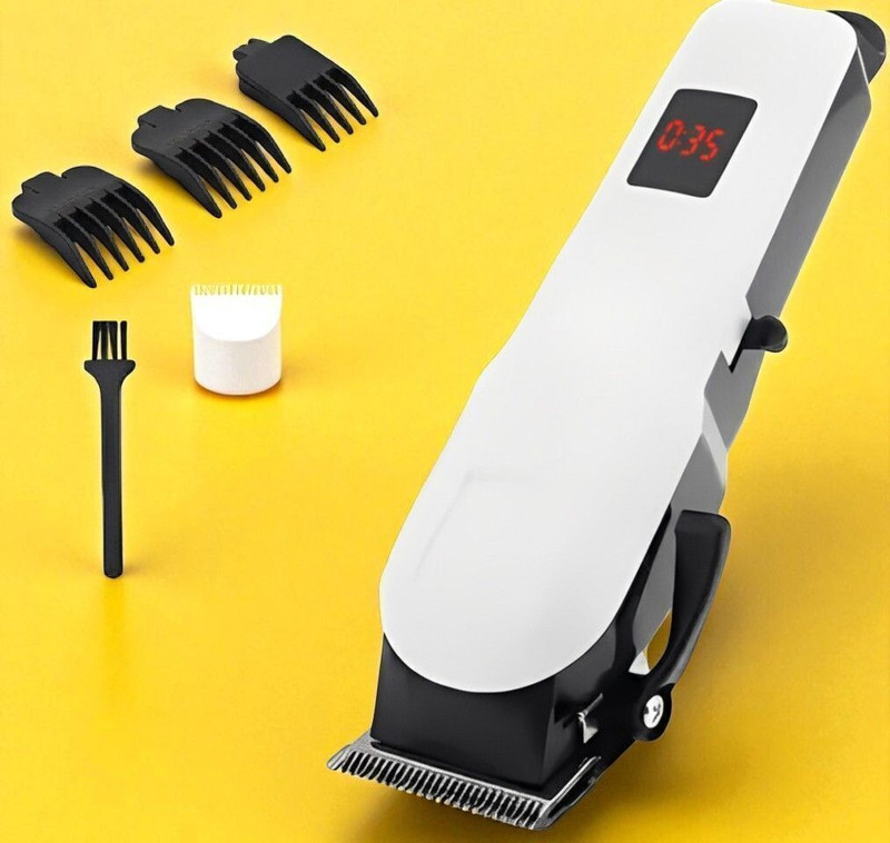 Krishn X501 Precision Beard & Hair Trimmer – Rechargeable & Easy to Use For pets F-464 White Pet Hair Trimmer