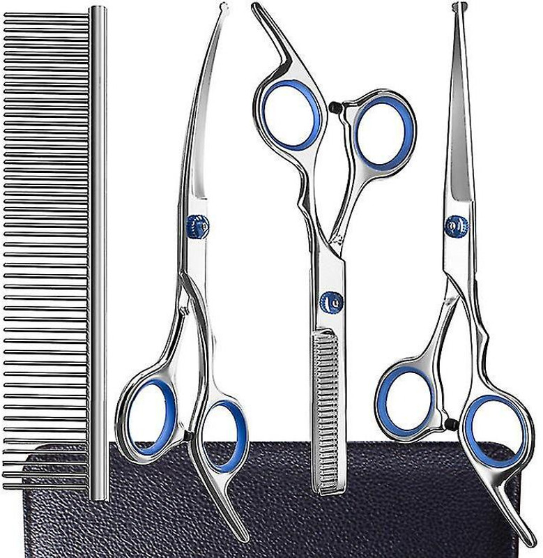 NHDRODZ Professional Dog Grooming Scissors Set Steel Pet Hair Trimmer