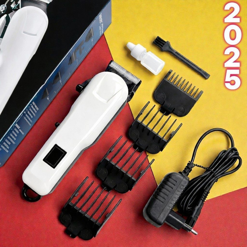 Krishn X63 UltraSharp Rechargeable Beard Trimmer for Men For pets F-906 White Pet Hair Trimmer