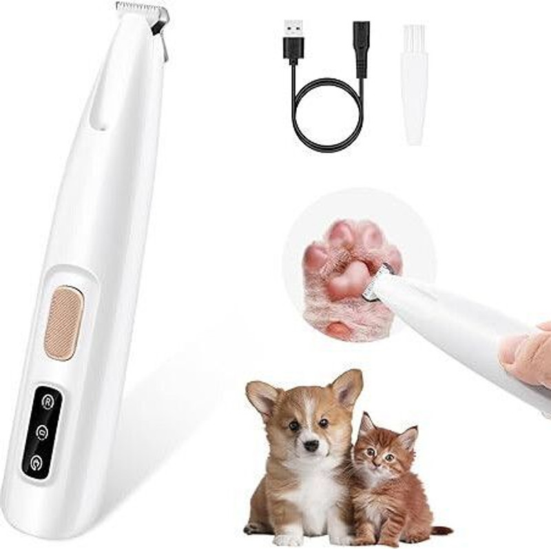 SKYVOKES New Pet Hair Clipper Trimmer Machine for Dogs & Cats White Pet Hair Trimmer