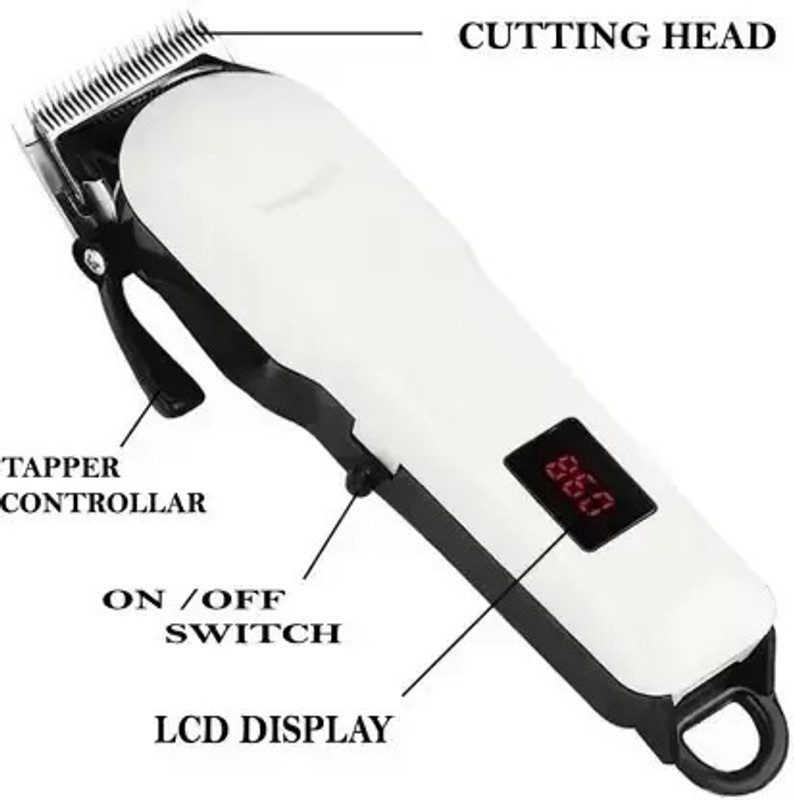 Zeno volt 809 Beard Trimmer Grooming Shaving Machine Self Hair Cutting Haircut Trimmer White, Black Pet Hair Trimmer