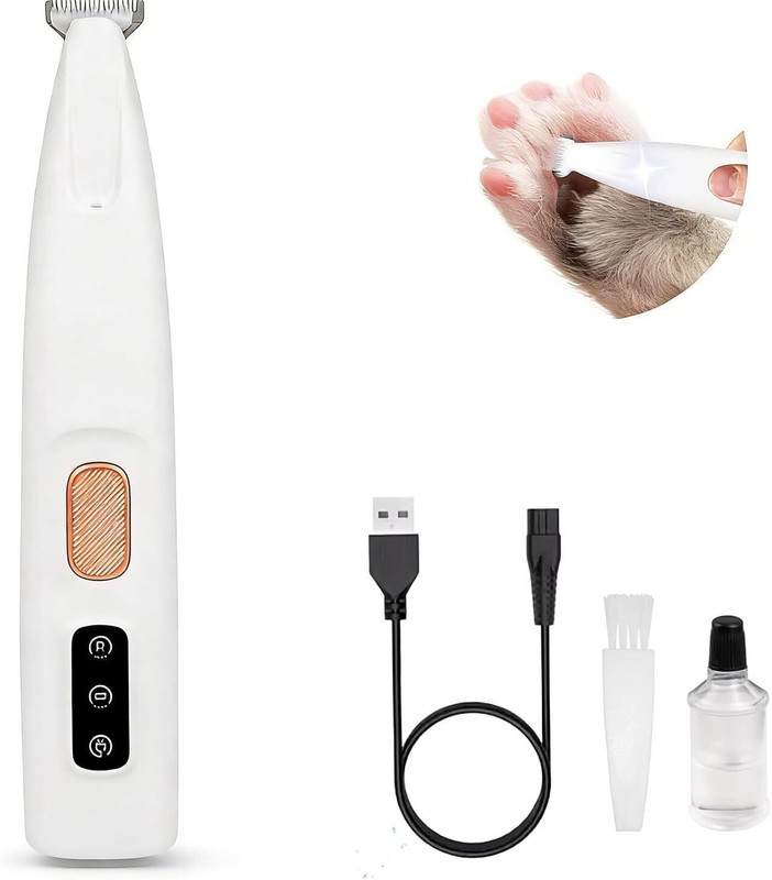 GIGMART Rechargeable Pet Razor for Dogs & Cats | Silent Paw Trimmer Multicolor Pet Hair Trimmer