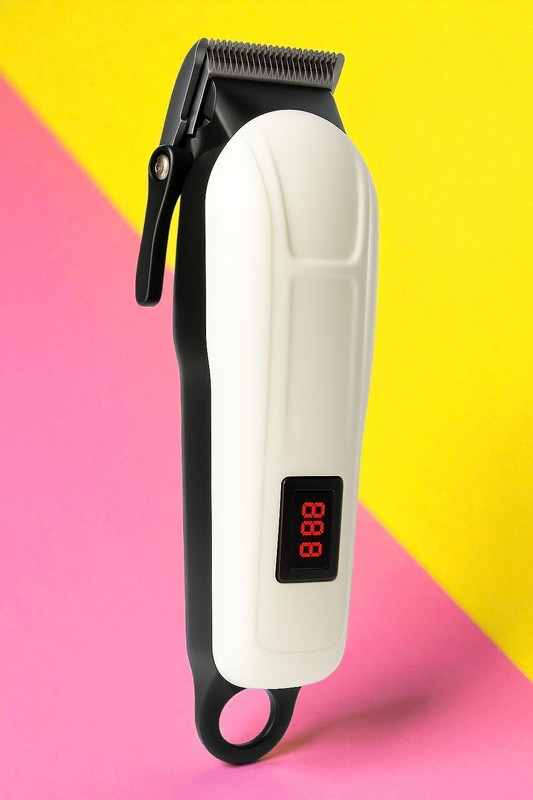 Krishn X230 Rechargeable Cordless Trimmer | Smart Grooming Tool for Men For pets F-1706 White Pet Hair Trimmer