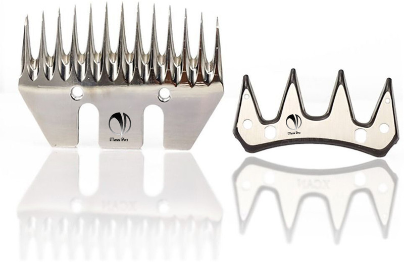 Mass Pro 13T Straight Tooth Shears Blade Goat Sheep Alpaca Shearing Clipper Multicolor Pet Hair Trimmer