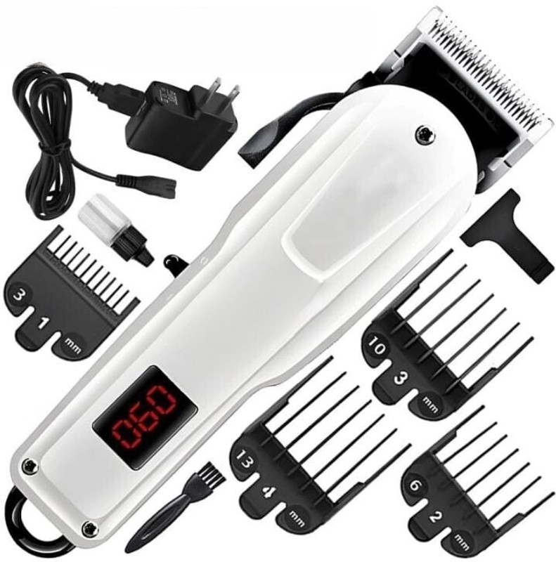 Zeno volt Maxtop-kb-809a Professional Cordless Trimmer 120 Min Runtime White, Black Pet Hair Trimmer