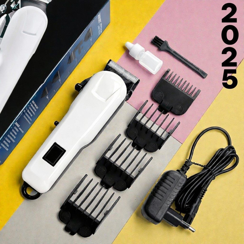 Krishn X10 Stylish Beard Trimmer – Precision Grooming for Modern Men For pets F-1252 White Pet Hair Trimmer