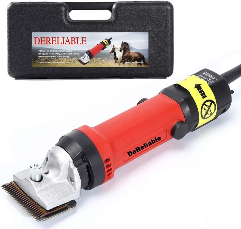 DeReliable 1200 Horse/Goat/Cow/Sheep Multicolor Pet Hair Trimmer