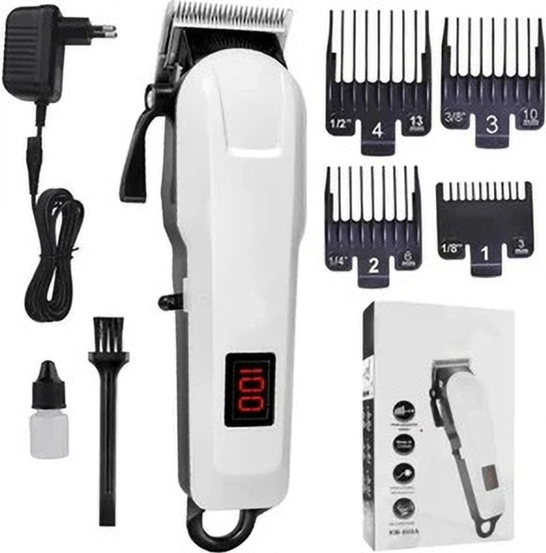 RECHOO Professional man Corded saloon barber hair cutting machine White, Black Pet Hair Trimmer