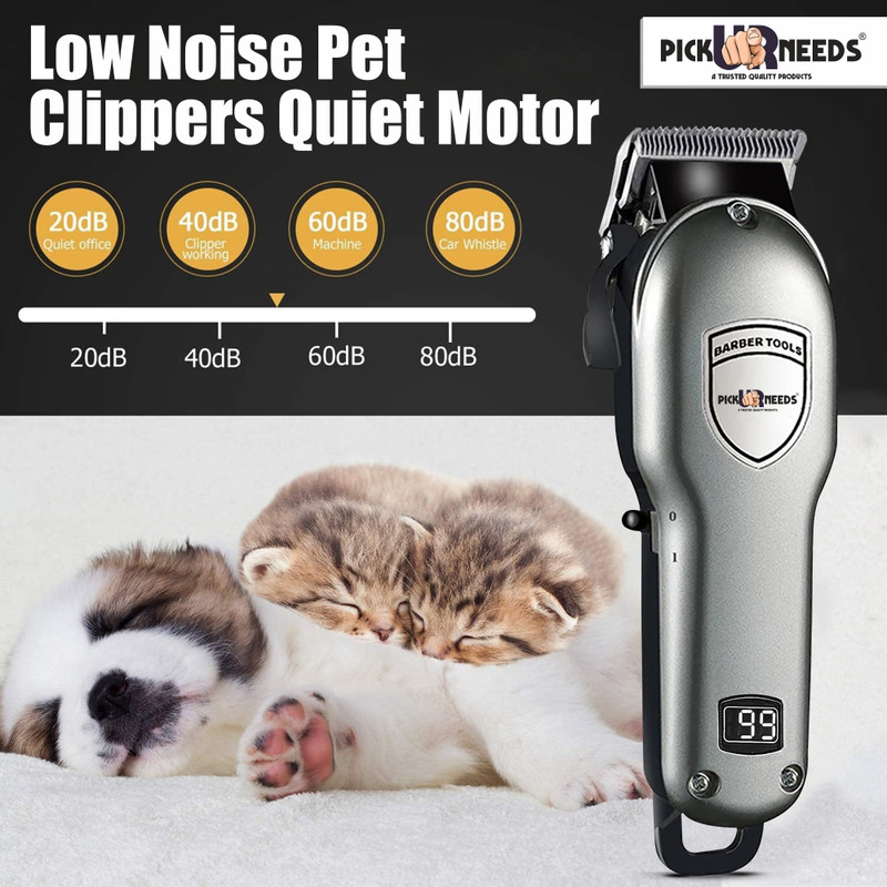 Make Ur Wish Professional Rechargeable Dog Hair Clipper Pet Trimmer Hair Cutting Machine Black Pet Hair Trimmer