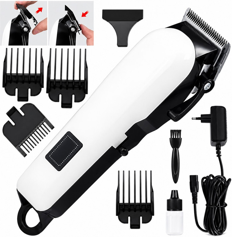 WUDEE Petology Pet Hair Trimmer Dogs & Cats Grooming Machine Wireless Rechargeable Gold, Black Pet Hair Trimmer