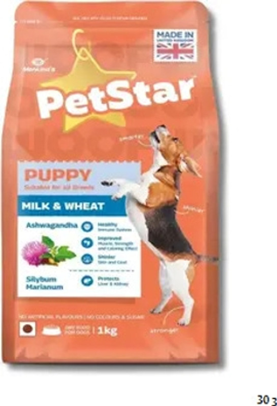 MANKIND PETSTAR Puppy Food for Dogs High Protein | Muscle Development & pack of 1 (1kg) Pet Health Supplements(1 kg)