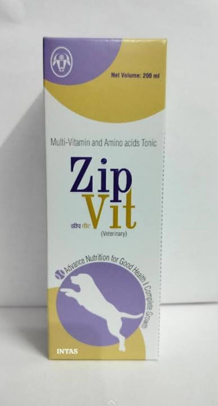 ZipVit Multivitamin and Amino Acids Tonic For Dogs & Cats Pet Health Supplements(200 ml)