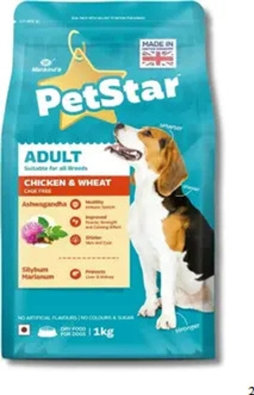 MANKIND PETSTAR Adult Dog Food Complete Diet for All Breeds Premium Quality Pack of 1 1kg Pet Health Supplements(1 kg)