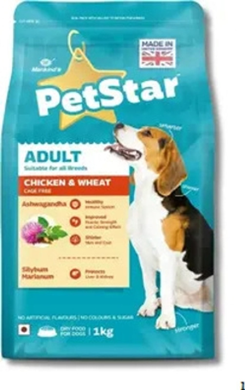 MANKIND PETSTAR Adult Dog Food High Protein Nutrition for Strong Bones Pack of 1 1kg Pet Health Supplements(1 kg)