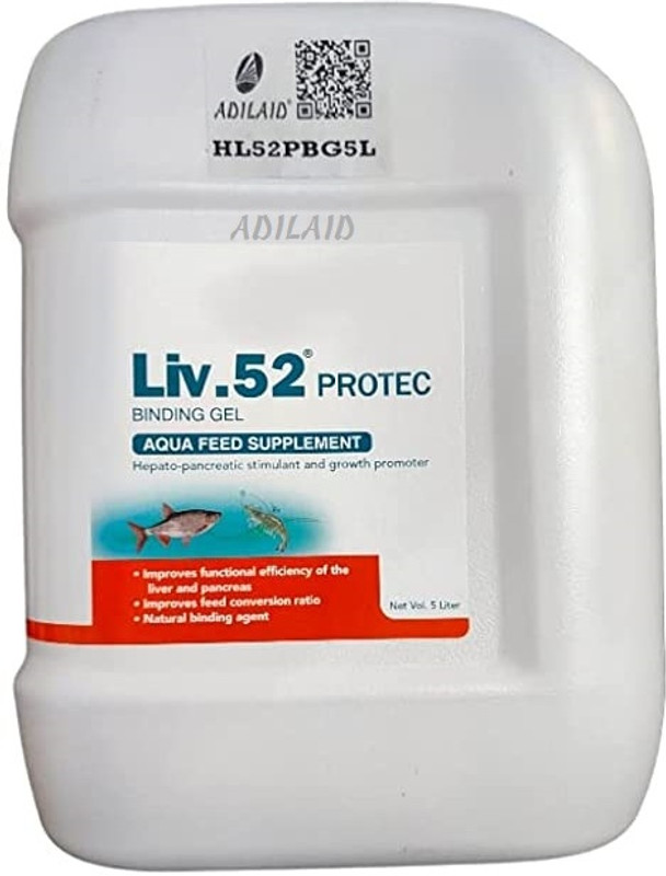 ADILAID Liver Tonic Binding Gel For Fish Aqua Feed Hepatopancreatic and Growth promoter Pet Health Supplements(5 L)