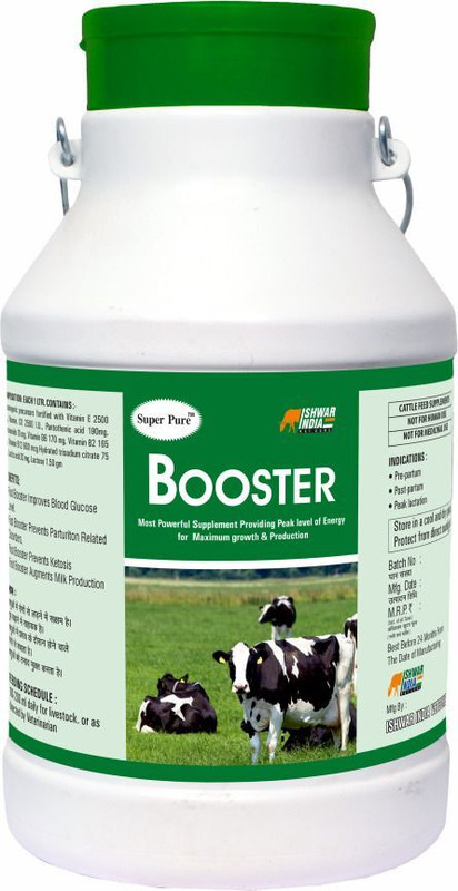 Super Pure BOOSTER Dollu Pack – Energy & Immunity Supplement for Cattle, Buffalo & Goats Pet Health Supplements(5 L)