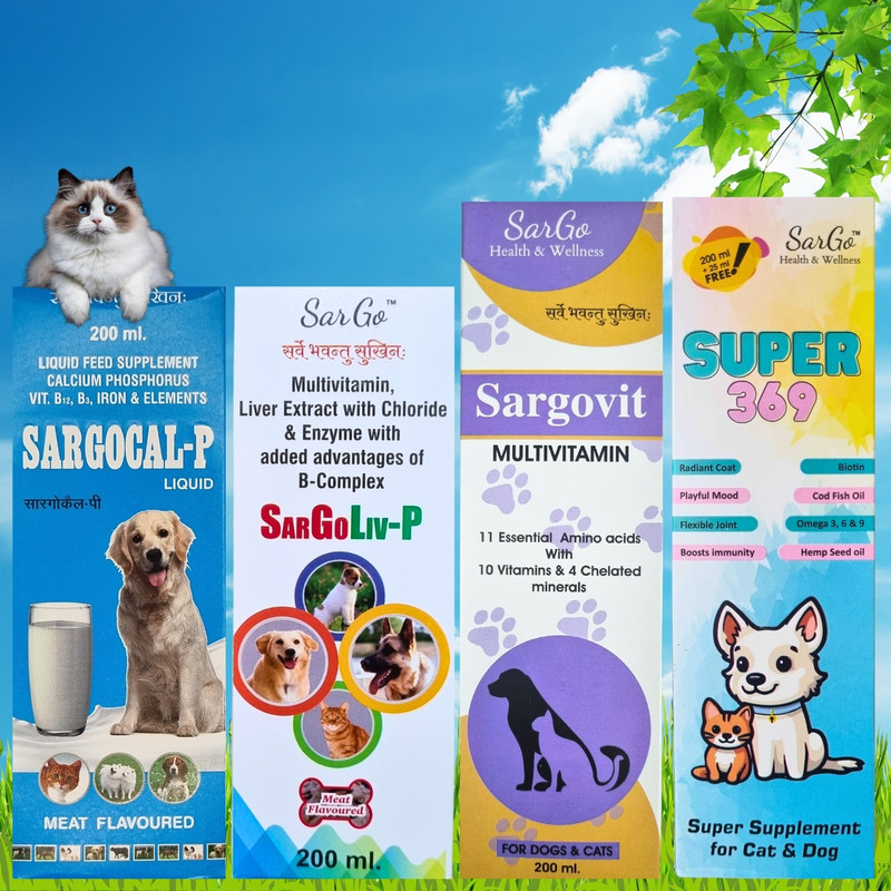 FUR FRIENDLY ME/SG-P-Cal-Liv-HB-MVit-Omg-5 Pet Health Supplements(1000 ml)