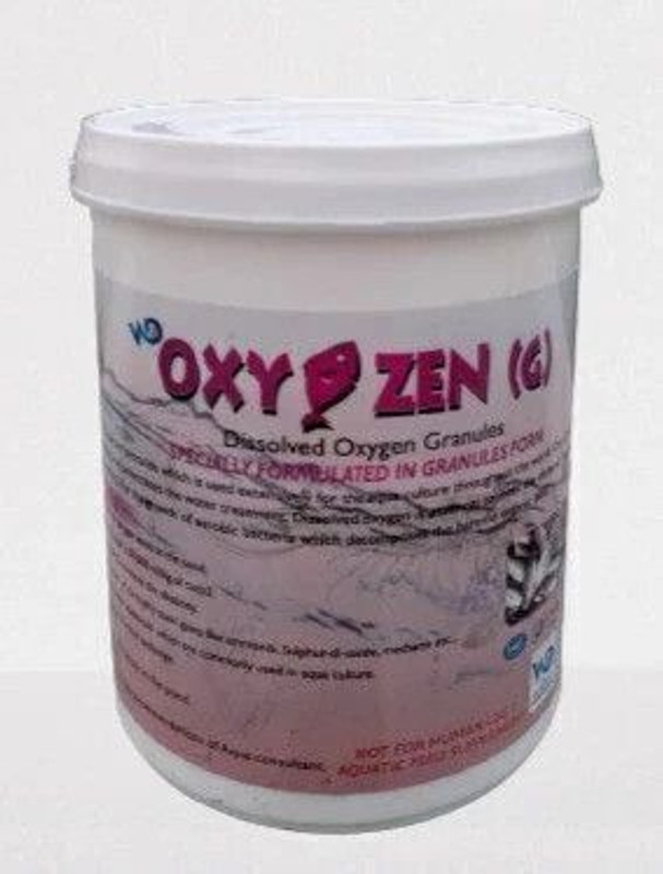 Pond Master OXY ZEN (G) - Dissolved Oxygen Granules For Fish Ponds And Water Bodies Pet Health Supplements(1 kg)