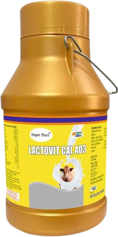 Super Pure LACTOVIT Cal AD3 – Calcium & Vitamin AD3 Tonic for Cows, Goats & Sheep - Dollu Pet Health Supplements(5 L)