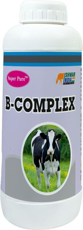 Super Pure Vitamin B-Complex – Energy & Immunity Booster for Cattle, Buffalo & Goats Pet Health Supplements(1 L)