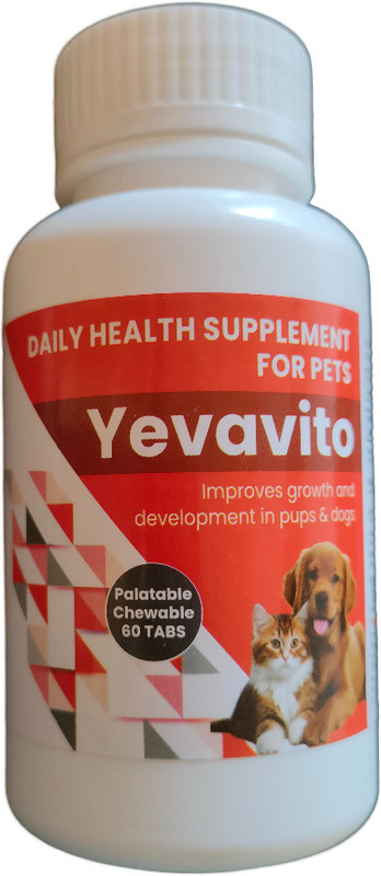 Yevacure Yevavito Palatable Chewable 60 Tab Pet Health Supplements(60 Pieces)