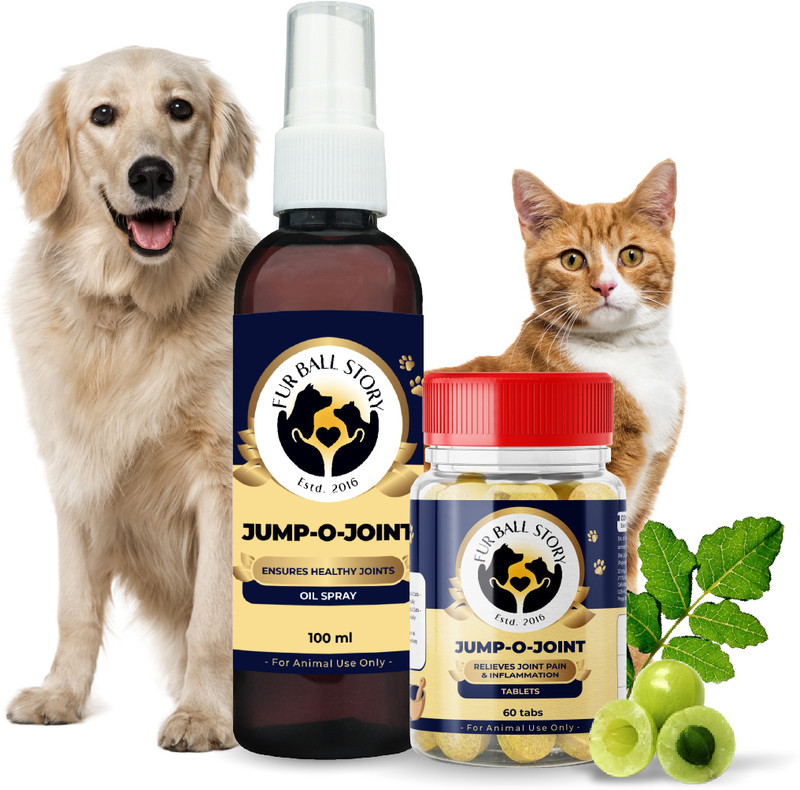 Fur Ball Story Joint Care Kit Vet Recommended Ayurvedic Care For Mobility & Flexibility Support Pet Health Supplements(100 ml)