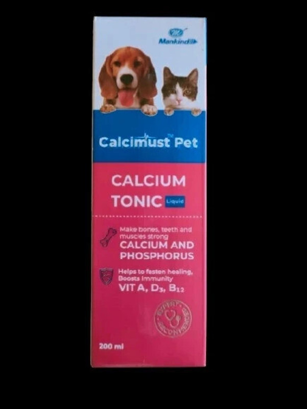 MANKIND CALCIMUST SYRUP Pack of 2 Pet Health Supplements(400 ml)