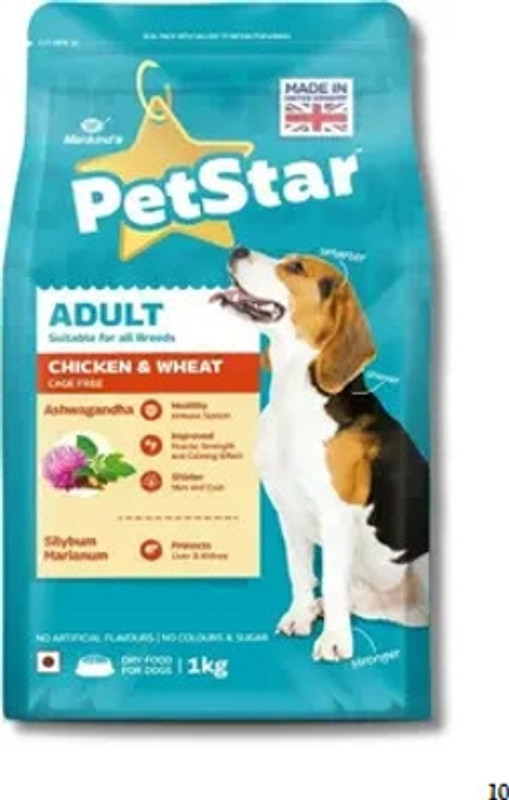 MANKIND PETSTAR Adult Dog Food Nutrition Tasty Bites for Adult Dogs Healthy Coat Pack of 1 1kg Pet Health Supplements(1 kg)