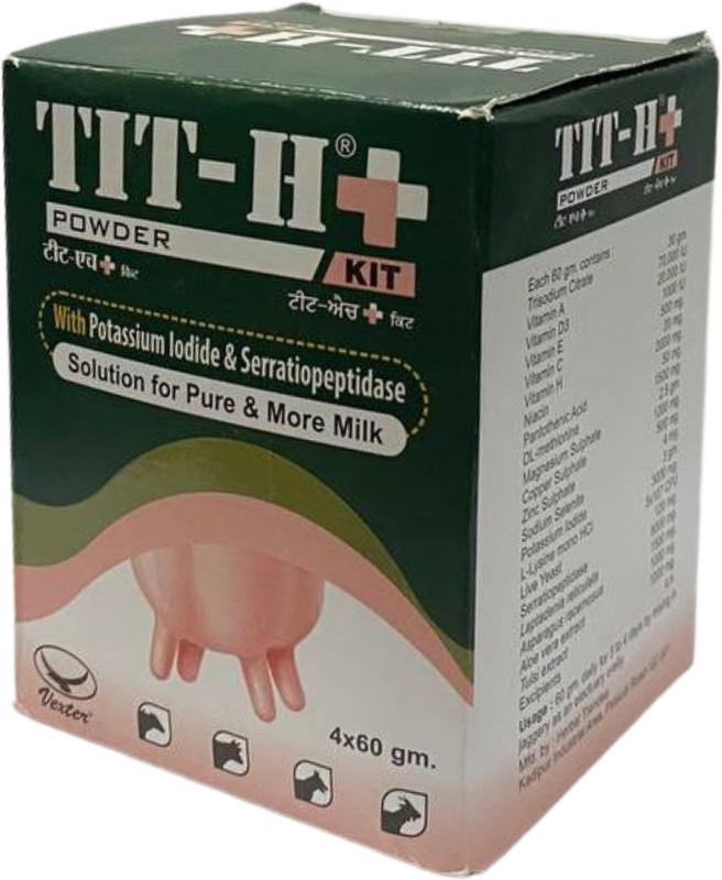Vexter Healthcare Tit-H Plus Powder Kit Pet Health Supplements(240 g)