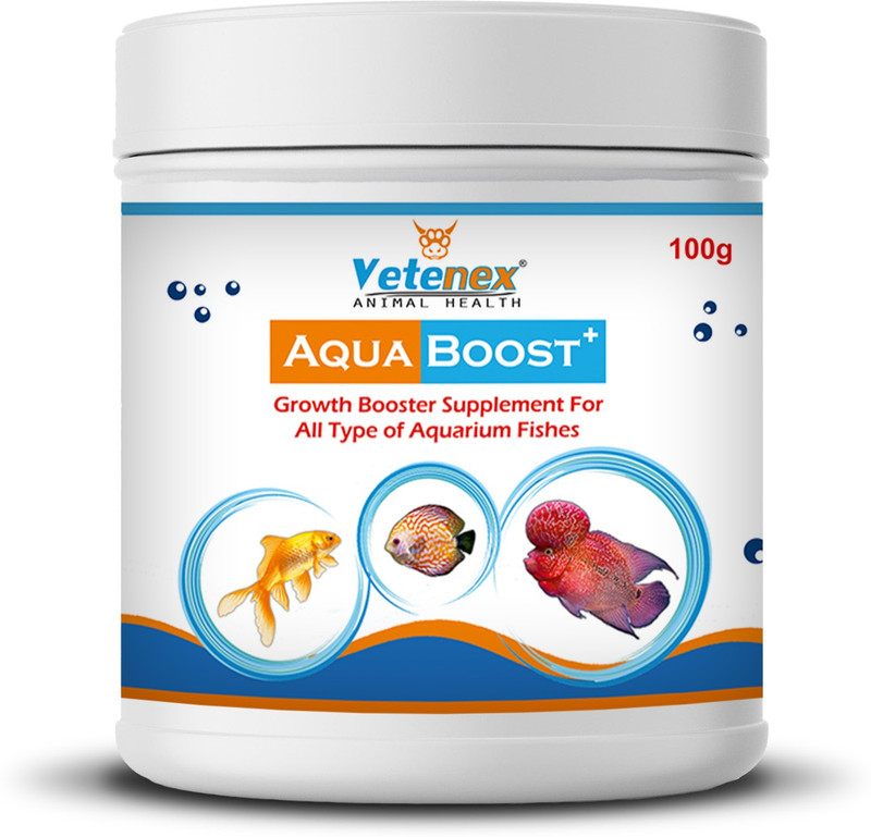 VETENEX Aqua Boost Plus - Growth Booster Supplement For Aquariun & Ornamental Fishes Pet Health Supplements(100 g)