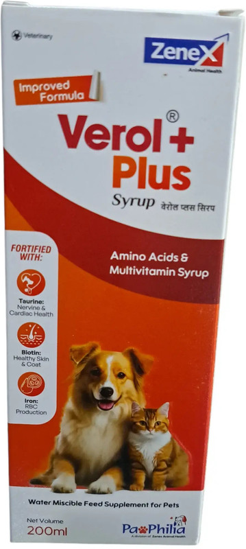 Zenex Verol Plus Syrup 200 gm Pet Health Supplements(200 g)