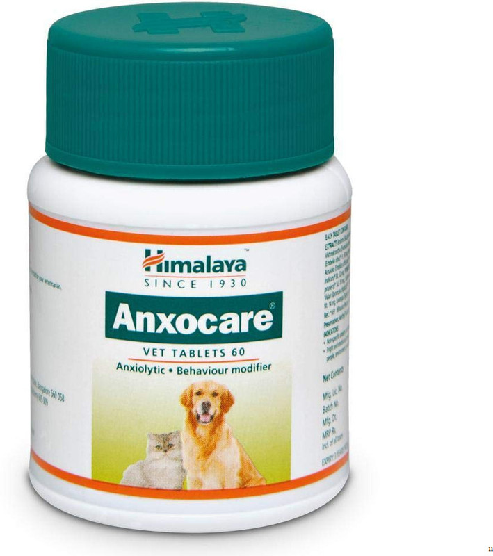 Himalaya Herbals Anxocare Anti Stress Tablets for Dogs | Travel & Anxiety Help | 60 Tablets Pet Health Supplements(60 Pieces)