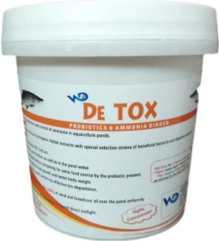 Pond Master DETOX™ Emergency Ammonia Binder Remover (For 1-Acre Pond) Pet Health Supplements(250 g)