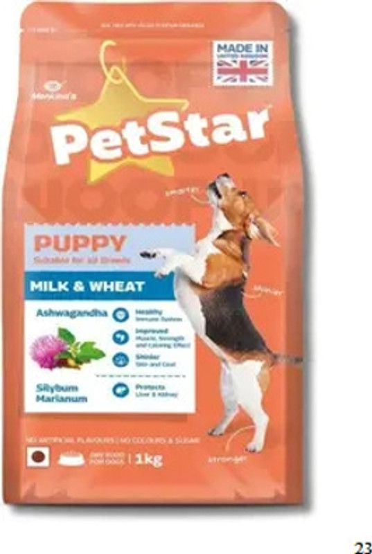 MANKIND PETSTAR Puppy Food for Dogs Complete | DHA for Brain & Vision Growth pack of 1 (1kg) Pet Health Supplements(1 kg)