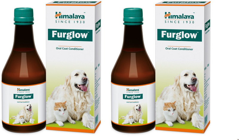 Himalaya Herbals Furglow Skin Health Supplement – Reduces Dryness & Promotes Shine Pack of 2 Pet Health Supplements(400 ml)