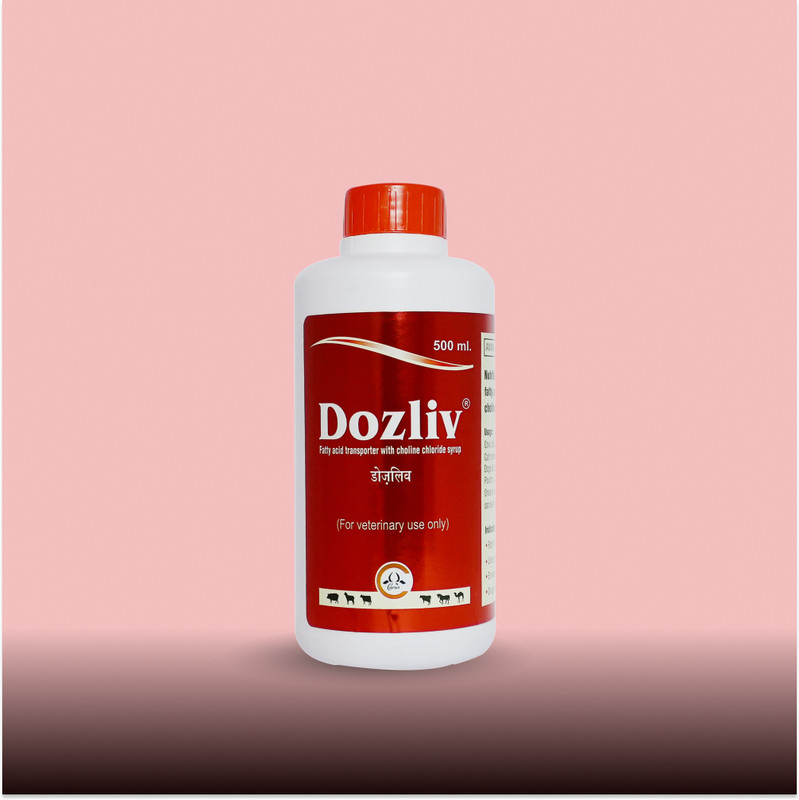 Dozliv Forte Liver Tonic For Cattle, Cow, Buffalo, Goat & Farm Animals Pet Health Supplements(500 ml)